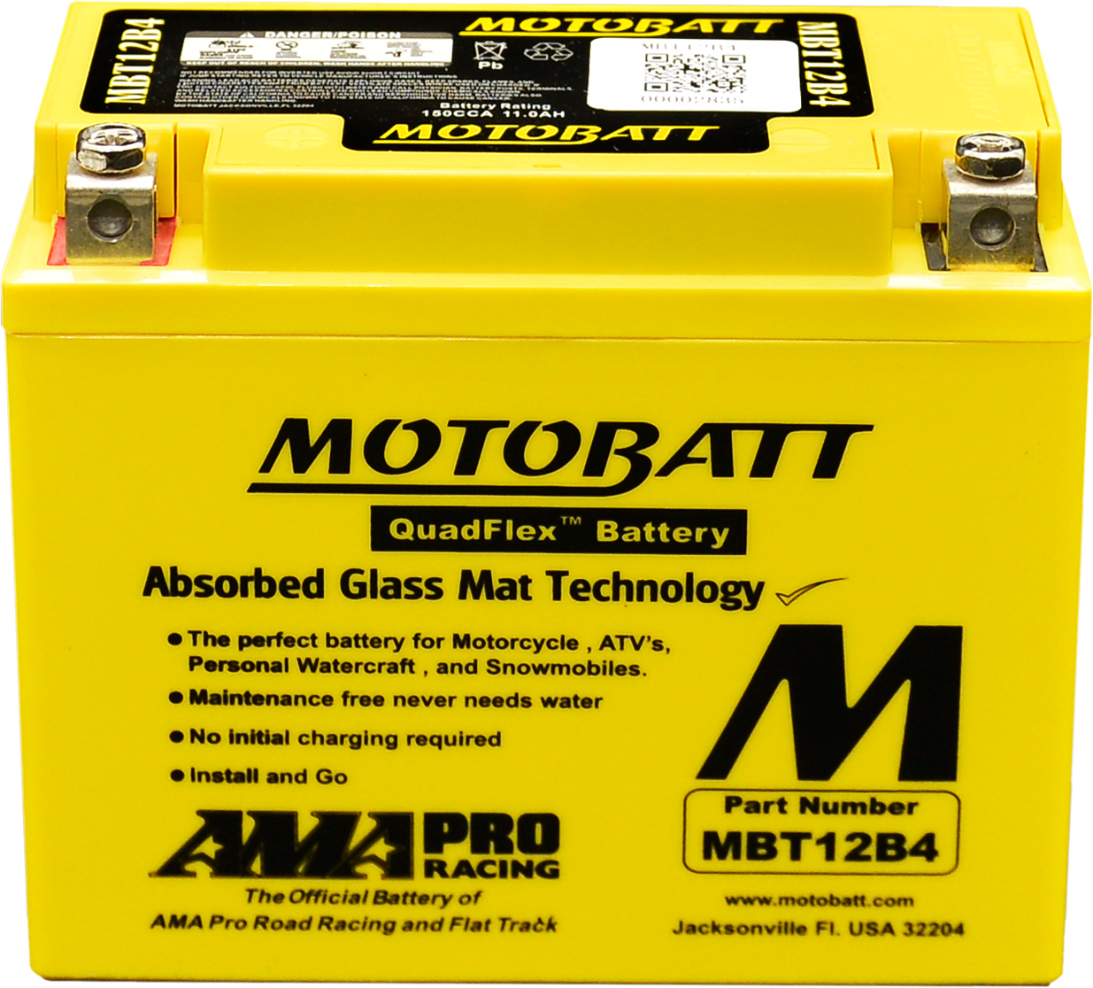 Bình ắc quy Motobatt MBT12B4