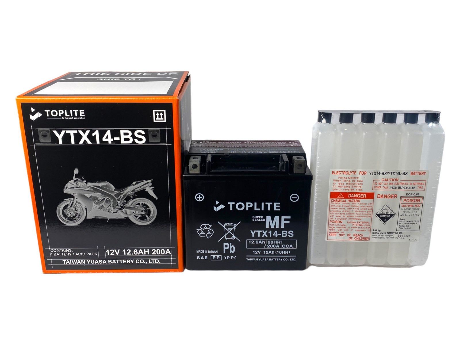 Bình ắc quy Toplite YTX14-BS