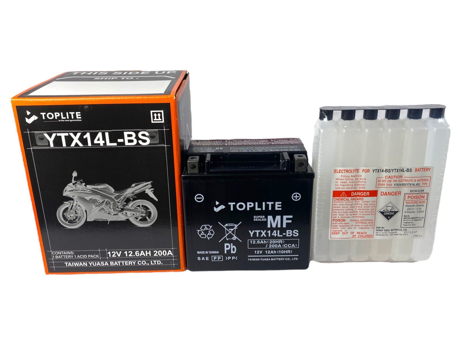 Bình ắc quy Toplite YTX14L-BS